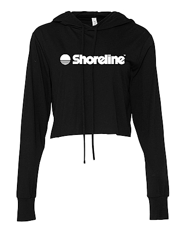 Bella + Canvas Women’s Triblend Crop Long Sleeve Hoodie