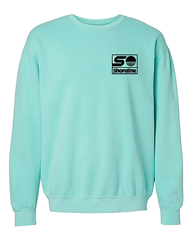 Comfort Colors Garment-Dyed Lightweight Embroidered Crewneck Sweatshirt