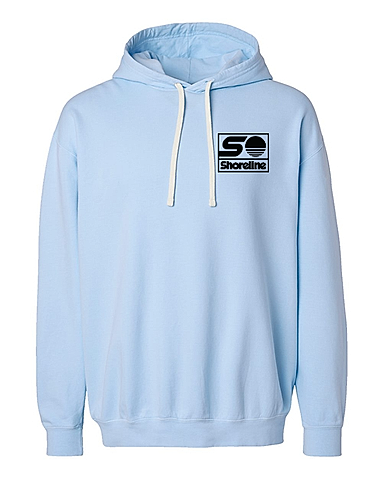 Comfort Colors Garment-Dyed Lightweight Embroidered Hooded Sweatshirt
