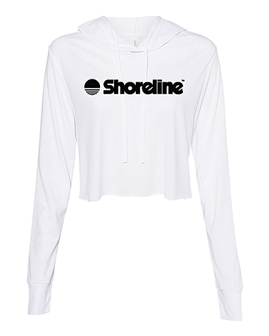 Bella + Canvas Women’s Triblend Crop Long Sleeve Hoodie