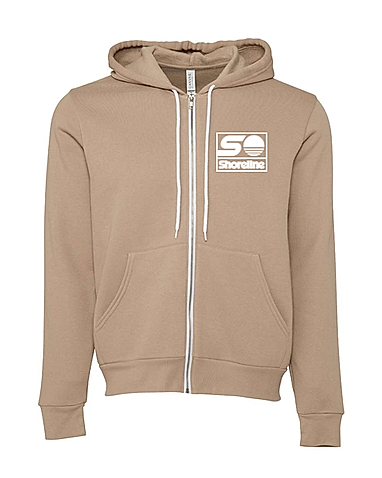 Bella + Canvas Sponge Fleece Embroidered Full-Zip Hoodie