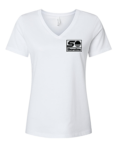 Bella + Canvas Women's Relaxed Heather CVC V-Neck Tee