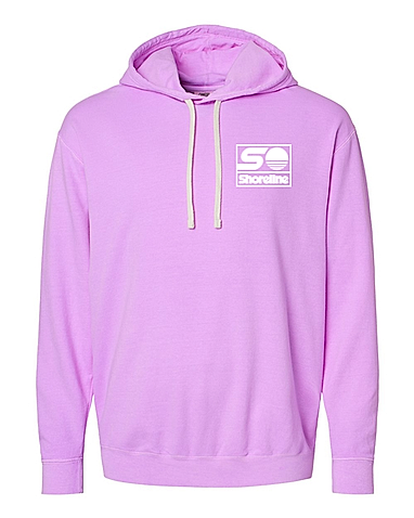 Comfort Colors Garment-Dyed Lightweight Embroidered Hooded Sweatshirt