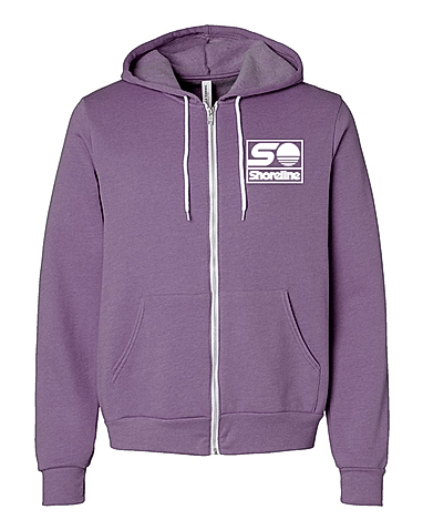 Bella + Canvas Sponge Fleece Embroidered Full-Zip Hoodie