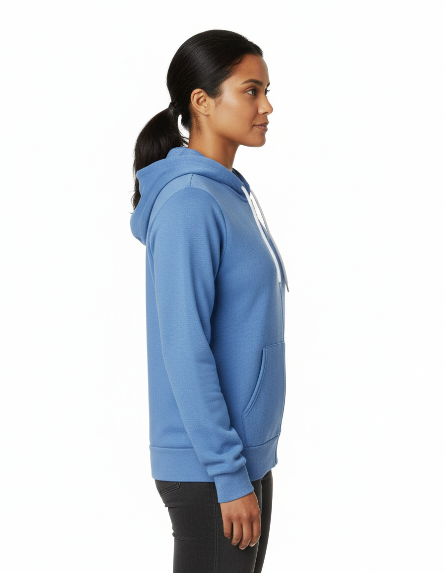 Bella + Canvas Sponge Fleece Embroidered Full-Zip Hoodie
