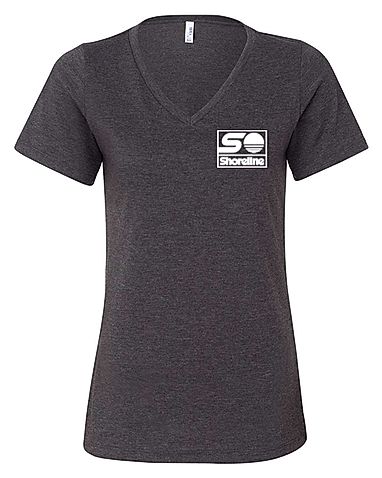 Bella + Canvas Women's Relaxed Heather CVC V-Neck Tee