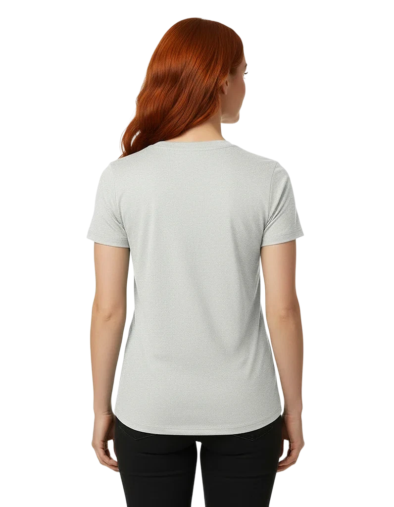 Bella + Canvas Women's Relaxed Heather CVC V-Neck Tee
