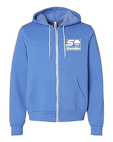 Bella + Canvas Sponge Fleece Embroidered Full-Zip Hoodie