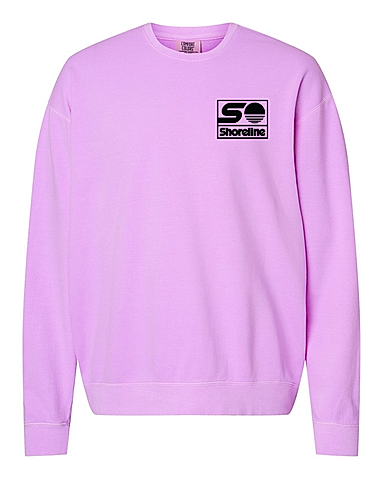 Comfort Colors Garment-Dyed Lightweight Embroidered Crewneck Sweatshirt