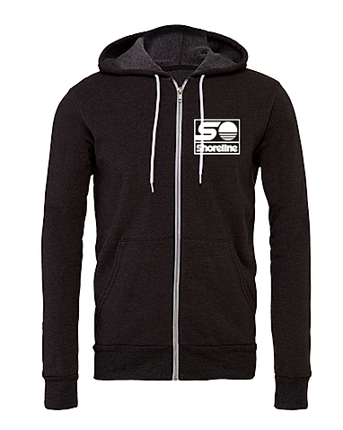 Bella + Canvas Sponge Fleece Embroidered Full-Zip Hoodie