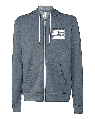 Bella + Canvas Sponge Fleece Embroidered Full-Zip Hoodie