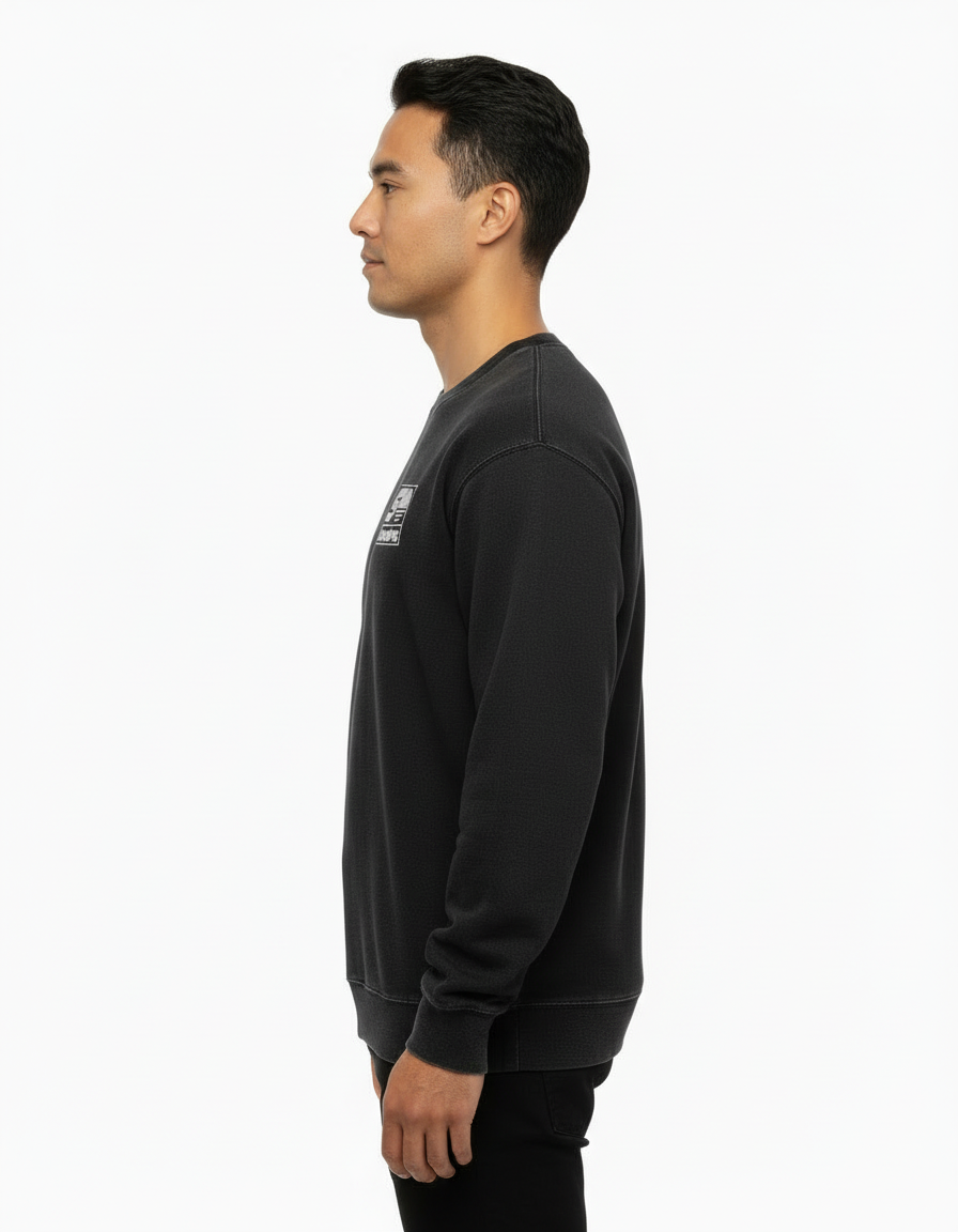 Comfort Colors Garment-Dyed Lightweight Embroidered Crewneck Sweatshirt