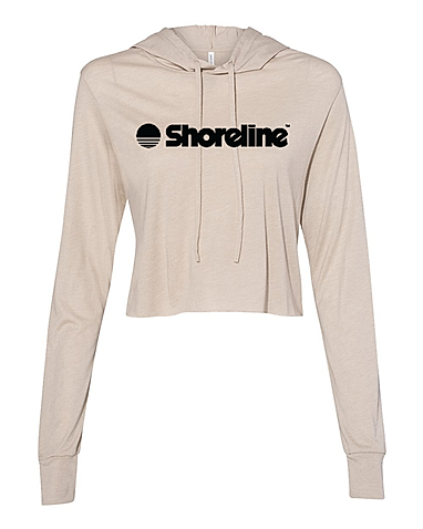 Bella + Canvas Women’s Triblend Crop Long Sleeve Hoodie