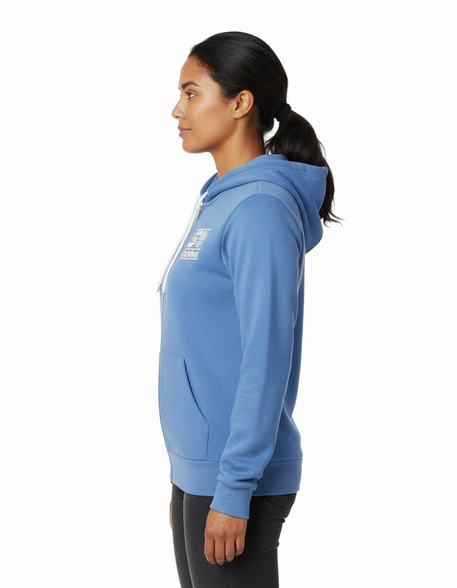 Bella + Canvas Sponge Fleece Embroidered Full-Zip Hoodie