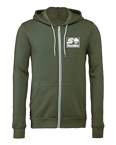 Bella + Canvas Sponge Fleece Embroidered Full-Zip Hoodie